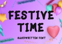 Festive Time Font - Featured Image