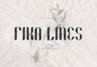 Fika Lines Font - Featured Image