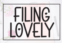 Filing Lovely Font - Featured Image