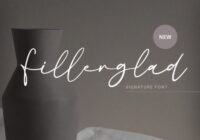 Fillerglad Font - Featured Image