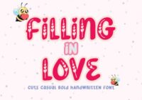 Filling in Love Font - Featured Image