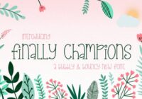 Finally Champions Font - Featured Image