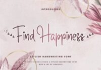 Find Happiness Font - Featured Image