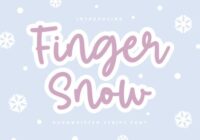 Finger Snow Font - Featured Image