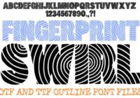 Fingerprint Swirl Font - Featured Image