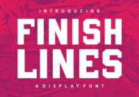 Finish Lines Font - Featured Image