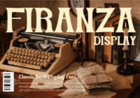 Firanza Display Font - Featured Image