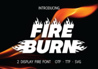 Fire Burn Font - Featured Image