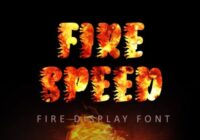 Fire Speed Font - Featured Image
