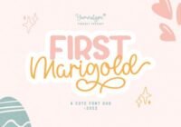 First Marigold Duo Font - Featured Image