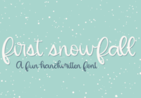 First Snowfall Font - Featured Image