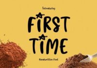 First Time Font - Featured Image
