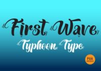 First Wave Font - Featured Image