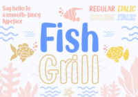 Fish Grill Family Font - Featured Image