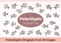 Fishyglyphs Font - Featured Image