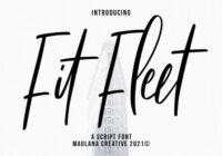 Fit Fleet Script Font - Featured Image