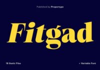 Fitgad Font - Featured Image