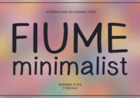 Fiume Minimalist Font - Featured Image