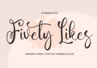 Fivety Likes Font - Featured Image