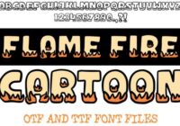 Flame Fire Cartoon Font - Featured Image