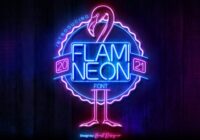 Flami Neon Font - Featured Image