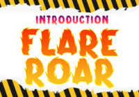 Flare Roar Font - Featured Image