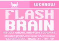 Flash Brain Font - Featured Image