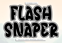 Flash Snaper Font - Featured Image