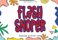Flash Snoper Font - Featured Image
