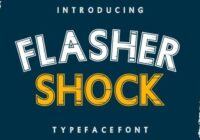 Flasher Shock Font - Featured Image