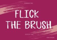 Flick the Brush Font - Featured Image