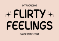 Flirty Feelings Font - Featured Image