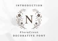 Flora Crest Font - Featured Image