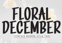 Floral December Font - Featured Image
