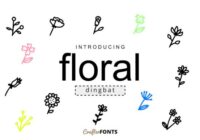 Floral Doodle Font - Featured Image