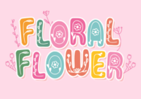 Floral Flower Font - Featured Image