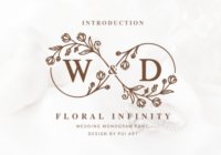 Floral Infinity Monogram Font - Featured Image