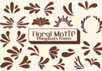 Floral Motif Font - Featured Image