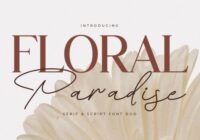 Floral Paradise Font - Featured Image