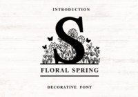 Floral Spring Monogram Font - Featured Image