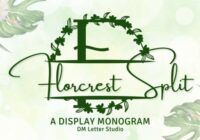 Florcrest Split Monogram Font - Featured Image