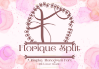 Florique Split Monogram Font - Featured Image