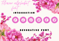 Flower Alphabet Font - Featured Image