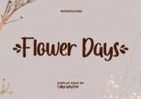Flower Days Font - Featured Image