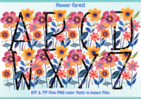 Flower Forest Font - Featured Image