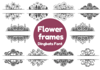 Flower Frames Font - Featured Image
