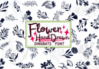 Flower Hand Drawn Font - Featured Image
