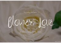 Flower Love Font - Featured Image