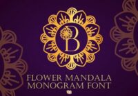Flower Mandala Monogram Font - Featured Image