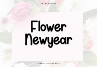 Flower Newyear Font - Featured Image